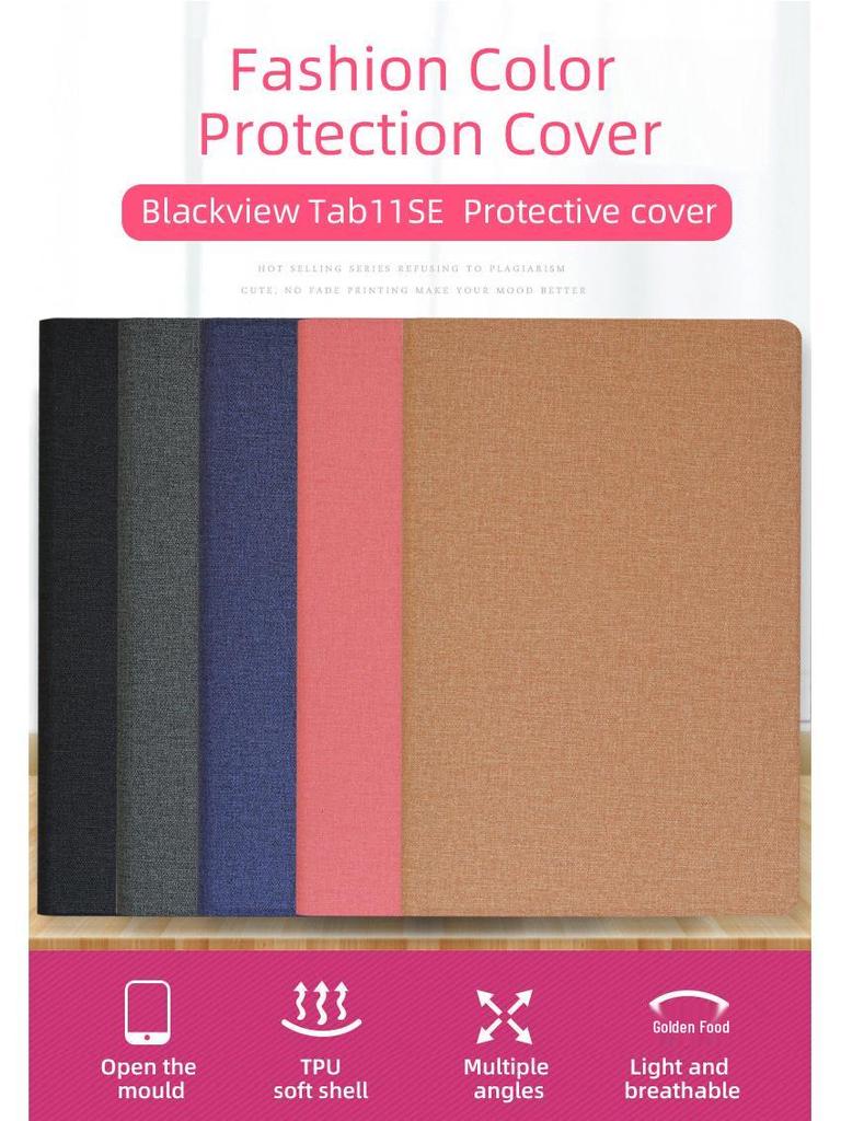 Blackview Tab11SE Leather Case: Multi-Angle Stand, Soft Shell Protective Cover for Tab11.