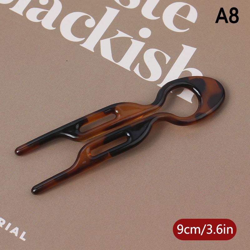 U-Shaped Hair Bun Hair Accessories  Design Resin Hairpin Hair Sticks For Woman Girl