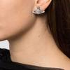 Eleganti Orecchini a Bottone Saturno con Strass per Donna - Design di Nicchia Light Luxury