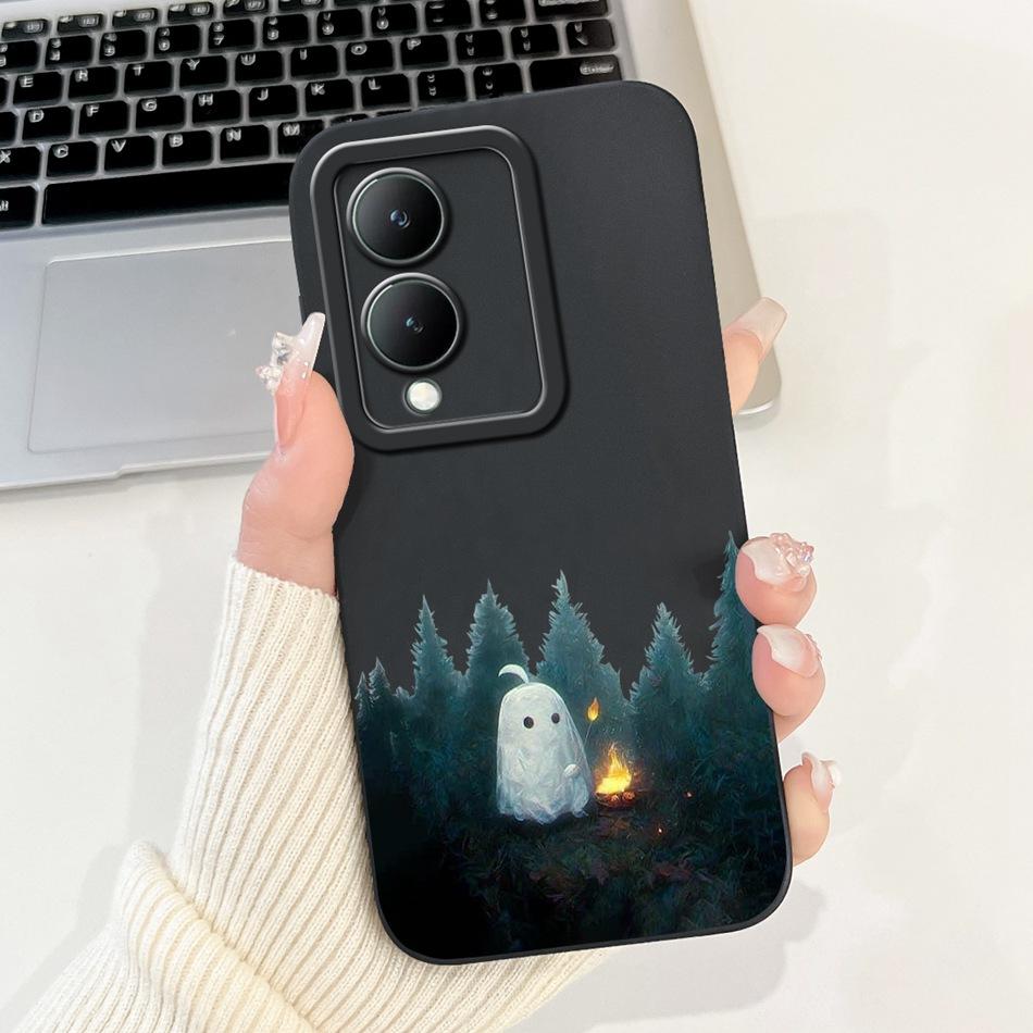 For Vivo Y17s Case VivoY17s Y 17S 4G 2024 Cute Panda Rabbit Cartoon Soft Silicone Shockproof Phone Cases