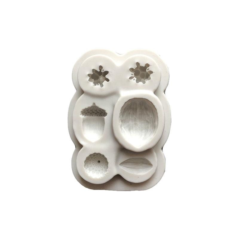 

3D рождественские сосновые шишки в форме силиконовых форм для помадки, конфет, шоколада, печенья, украшения для тортов, инструменты для выпечки