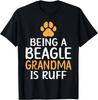 Ser uma Vovó Beagle é ruff Camiseta Presente para Dono de Beagle Camiseta Unissex