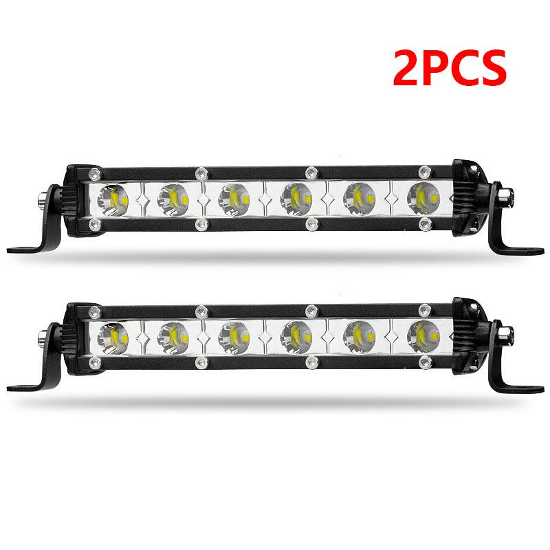 6 LED Work Light Bar Driving Spotlight Running Light Super Bright for Tractor Truck Atv Car Fog Lamp Accessories 12V