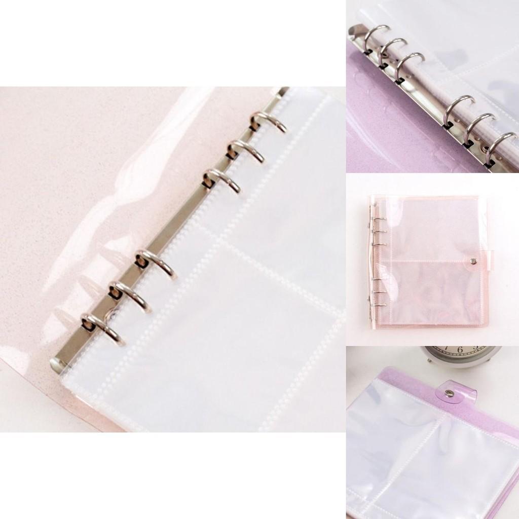 Velkokapacitní 6dírkové fotoalbum s třpytivým PP obalem na svatby a oslavy