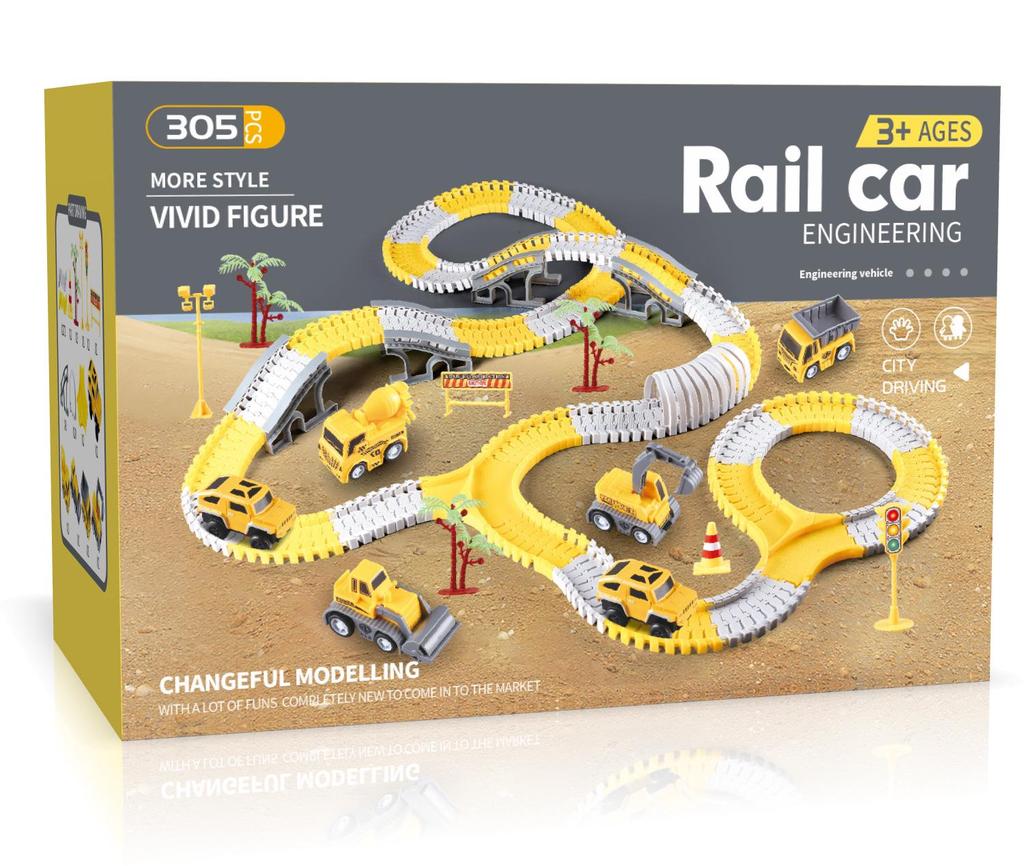 Electric Engineering Toy Car Assembly Set