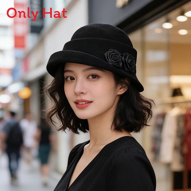 Peony Sun Hat For Women With Breathable Cotton Linen For Sun Protection And Vintage Style Black