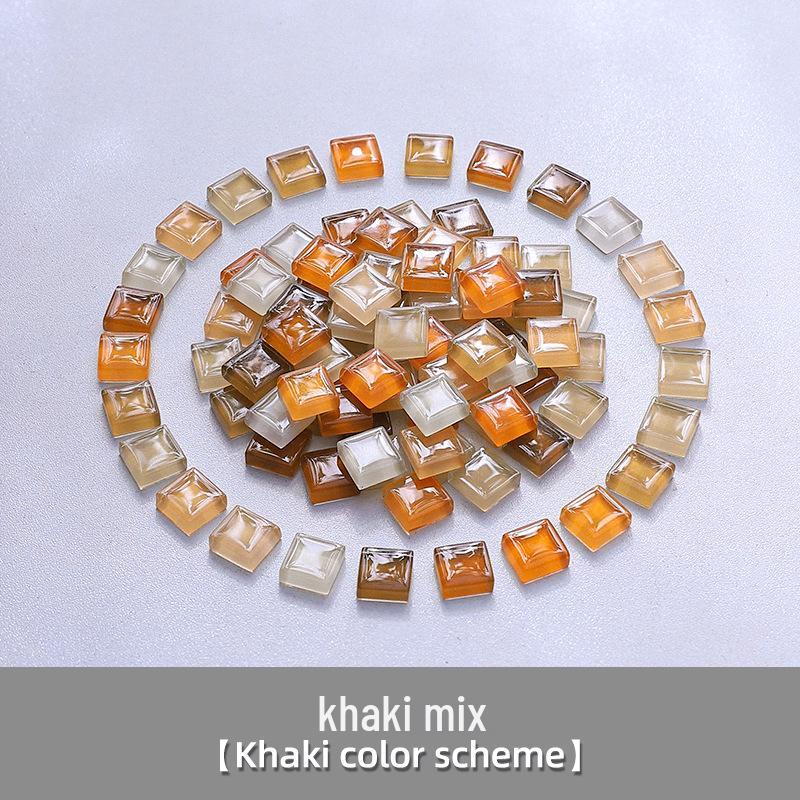 1cm Crystal Glass Colored Stones Mosaic DIY Kit for Kids