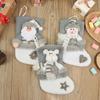 Xmas Tree Ornament Present Pocket Christmas Stockings Hanging Socks Santa Claus Candy Bag