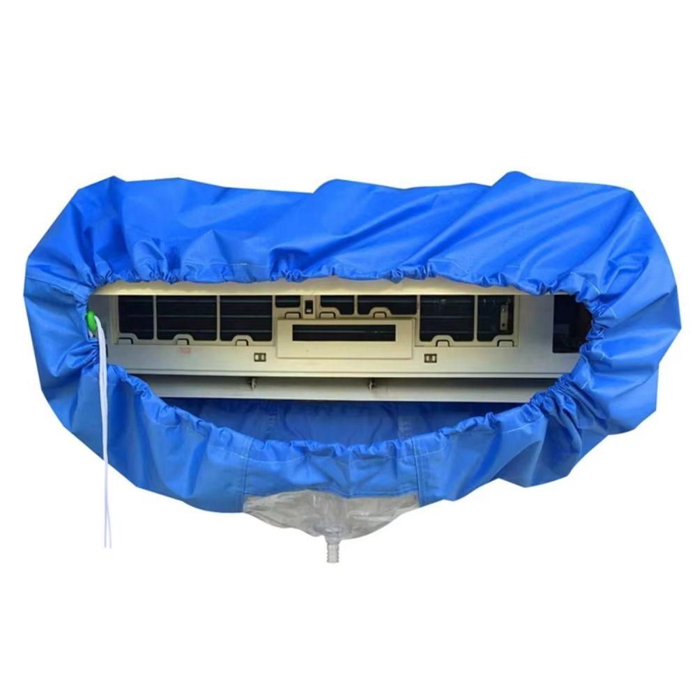 Leakproof Air Conditioner Cleaning Bag Reusable Waterproof Split Air Conditioner Washing Cover Washable with Drain Pipe