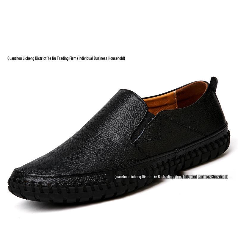 Herren Übergröße Formelle Leder Slipper Loafers - Grenzüberschreitende Lässige Rindsleder Slipper