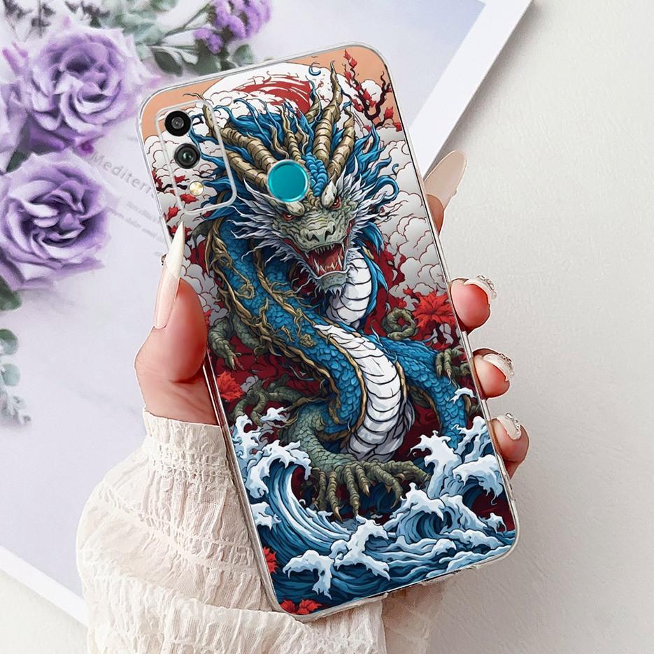 For Honor 9X Lite Case JSN-L21 JSN-L22 Cute Love Heart Painted Cover Soft Silicone Case For Honor 10X Lite DNN-LX9 10XLite Shell