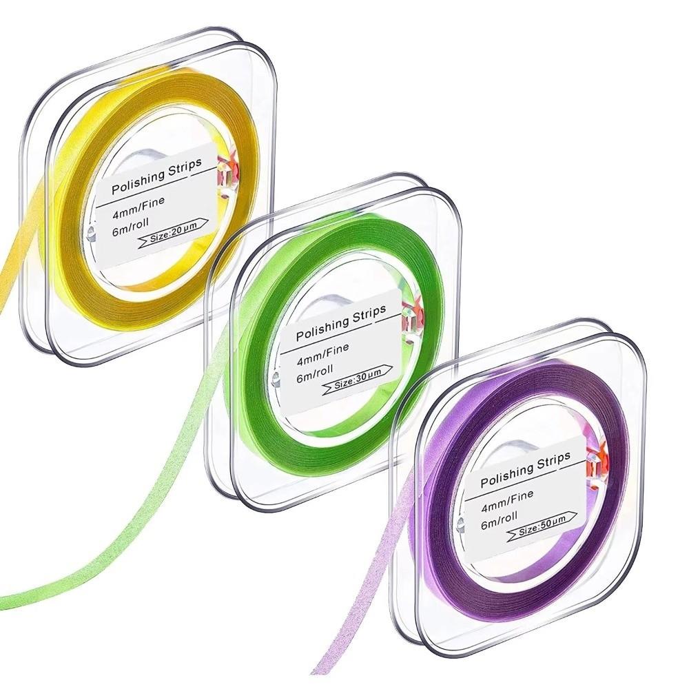 Portable Colored Rolled Molar Strips 20/30/50um Dental Tool Gifts Tooth Finishing Strip