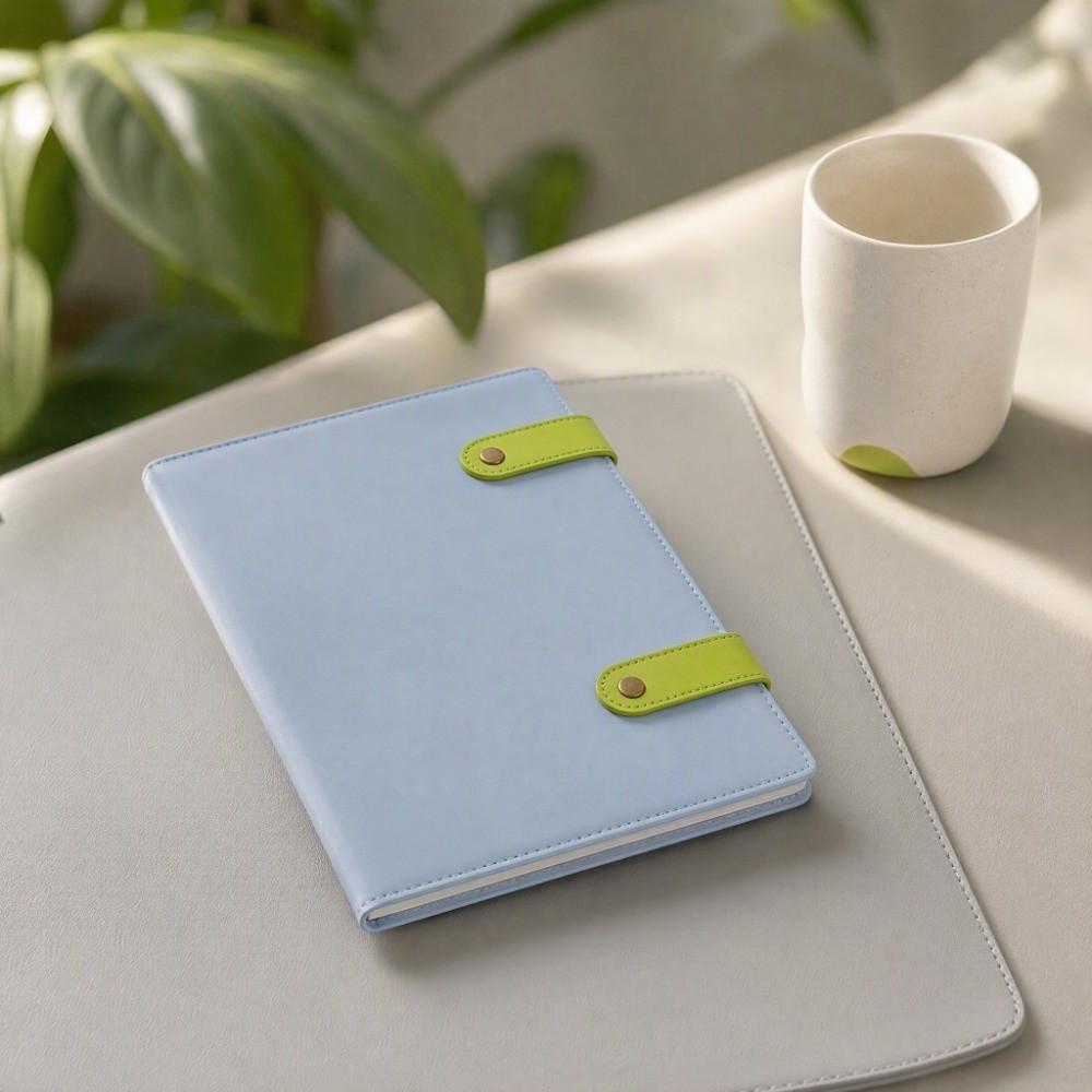 Memo Pads A5 B5 Notepad PU Leather Cover Solid Color Notebook Paper Planner Unisex Diary