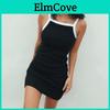 Women Casual Sexy Summer Dress Sleeveless Strap Short Slim Cotton Blend Style