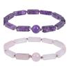 JYL Bracelet Elastic  Beaded Radiates Purity & Emotional Healing