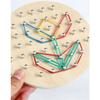 Montessori Kids DIY Puzzle Creative Toy Geometry Graphics Rubber Nail Boards with Cards Math Educational Toys for Children