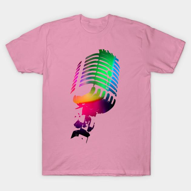T Shirt Women Retro Mic Harajuku Print Kawaii Tshirt Summer Short Sleeve Female T-Shirt Top Tee
