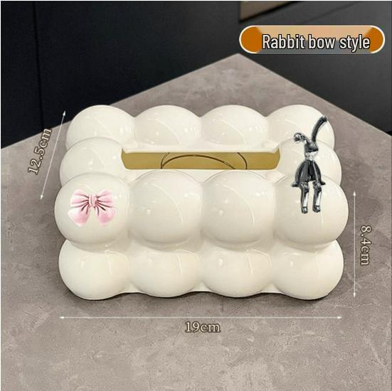 Luxuriöse Zuckerwatte-Taschentuchbox für Zuhause und Restaurant