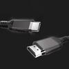 USB C to HDMI-Compatible Cable Converters Wire Supports 4K@60Hz Type C to HDTV Display Adapters Cord