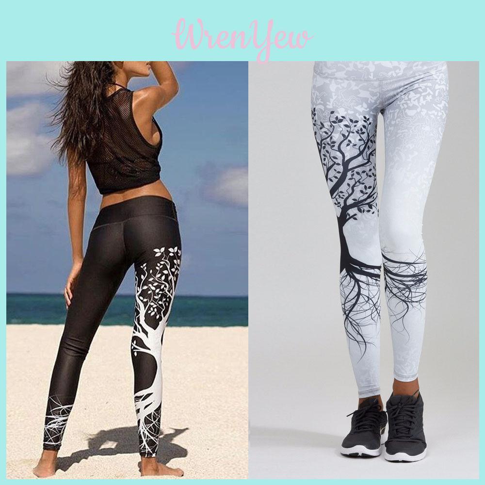 Women Autumn Winter Long Pants Leggings With Unique Printed Design And Breathable Fabric For Sports And Yoga