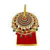 Metal Chhatra Umbrella for God Idol – Design 12 | Hanging Crystal Chatri for Car Dashboard, Office Desk, Home Temple & Murti Decoration