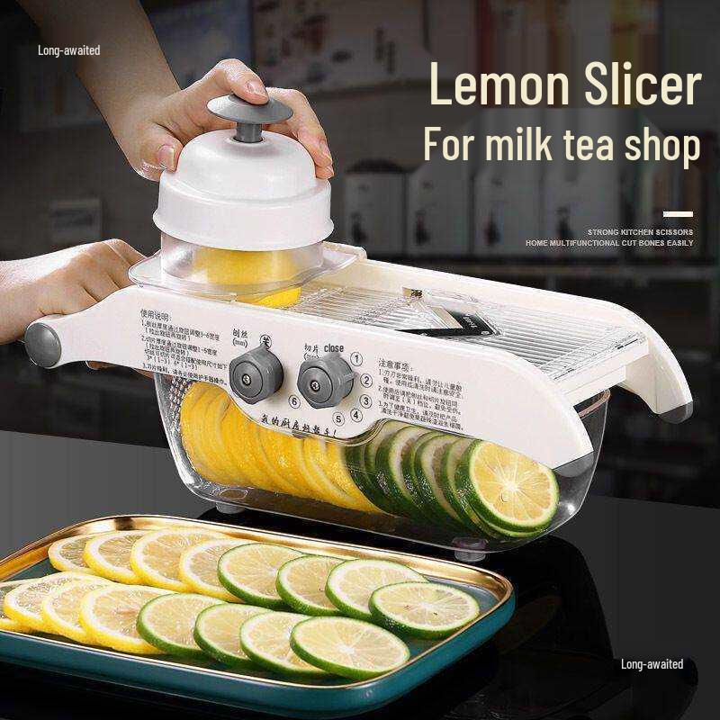 2024 Multifunctional Lemon Slicer for Milk Tea Shop - Efficient Fruit Thin Slicing Tool