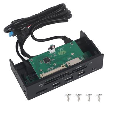 5,25 tum Multifunktionell Intern Kortläsare Instrumentbräda PC Frontpanel