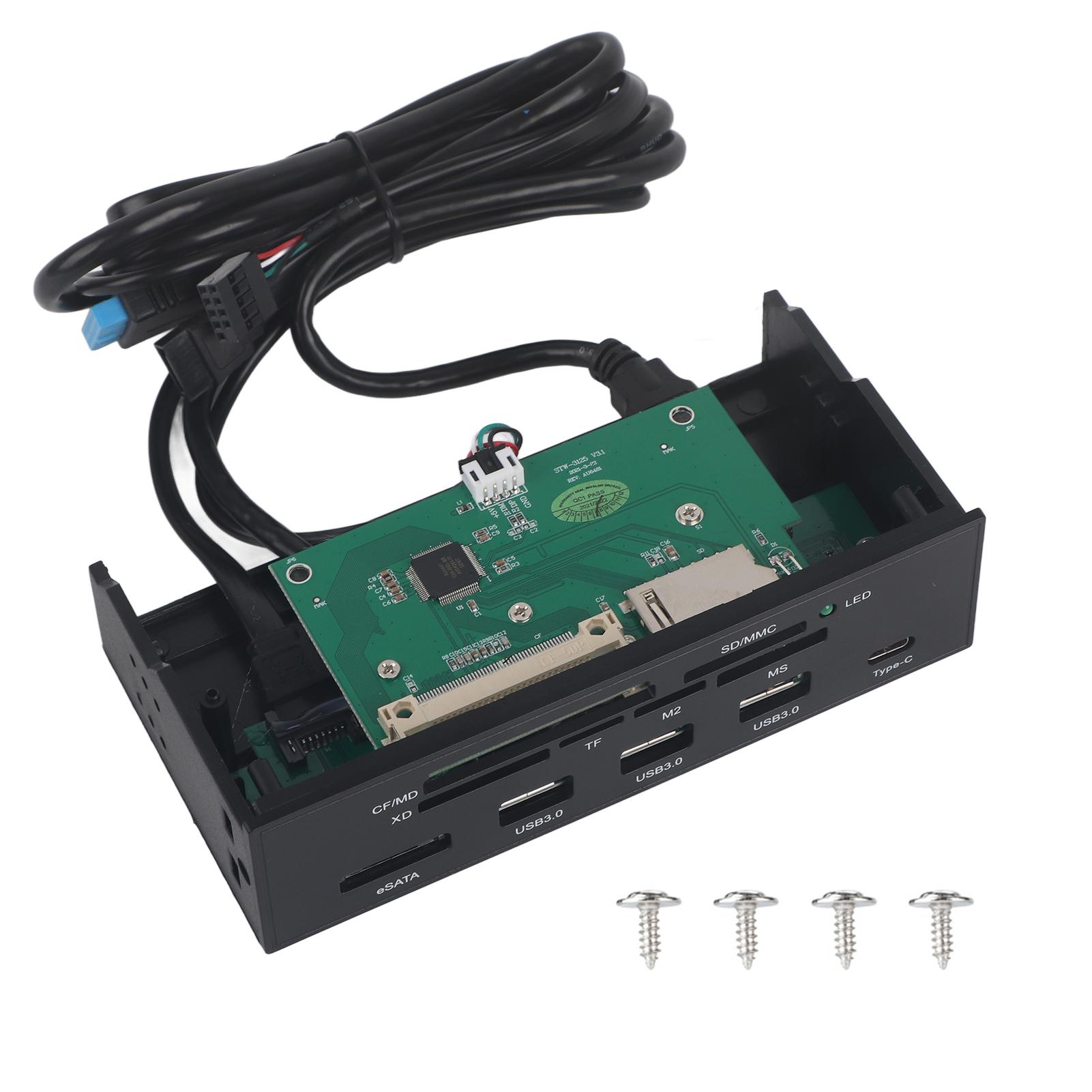 

5,25-дюймовый многофункциональный внутренний кард-ридер на передней панели ПК белый