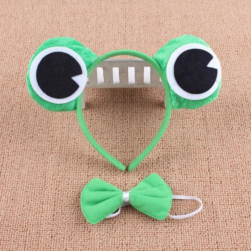 Cute Cosplay Costume for Adult Kids Cartoon Animal Headband/Tail/Bowtie Halloween Party Animes Outfit Role Play Suit