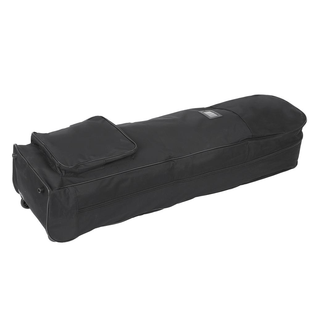 Golf Travel Bag with Wheels Foldable 600D Oxford Golf Aviation Bag Club Case Storage PouchGold