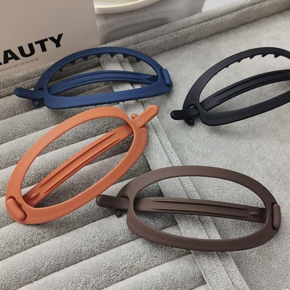 Top Clip Frosted Duckbill Clip Clamps Ponytail Holder Headwear Hair Claws  For Women Girls