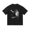 Retro Bedrucktes reines Baumwoll-Kurzarm-T-Shirt für Unisex Lockerer und lässiger Stil Geeignet für Film-Souvenirs