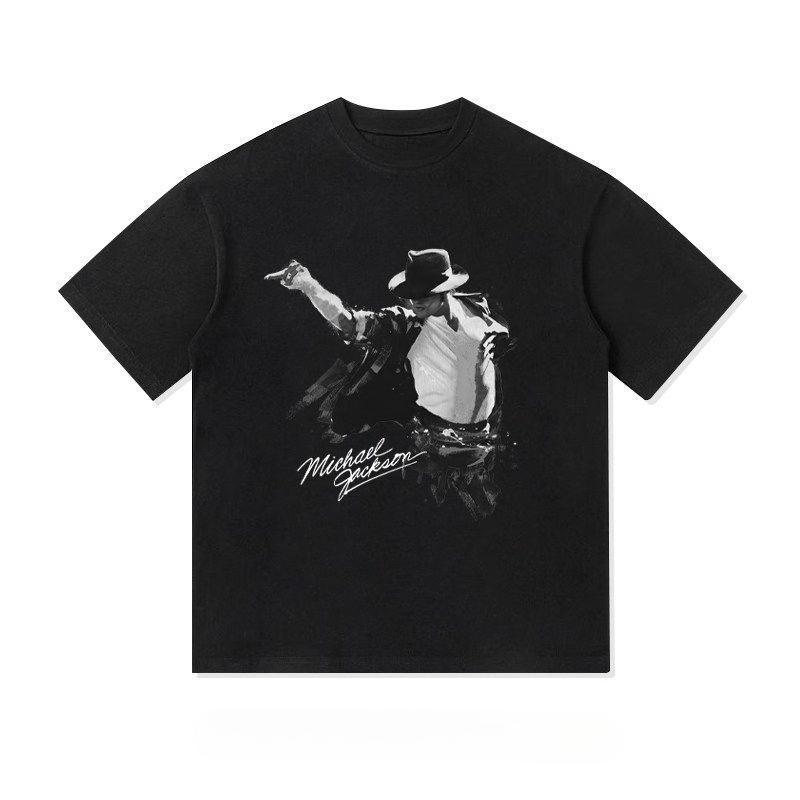 

Retro Printed Pure Cotton Short-sleeved T-shirt for Men, Loose and Casual Style, Suitable for Movie Memorabilia. 5XL різнокольоровий