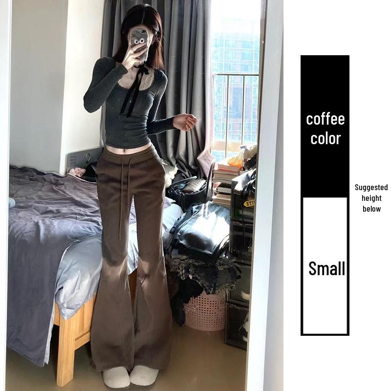 

Весна 2025 Брюки с высокой талией, стройнящие, укороченные, микроклеш для женщин M