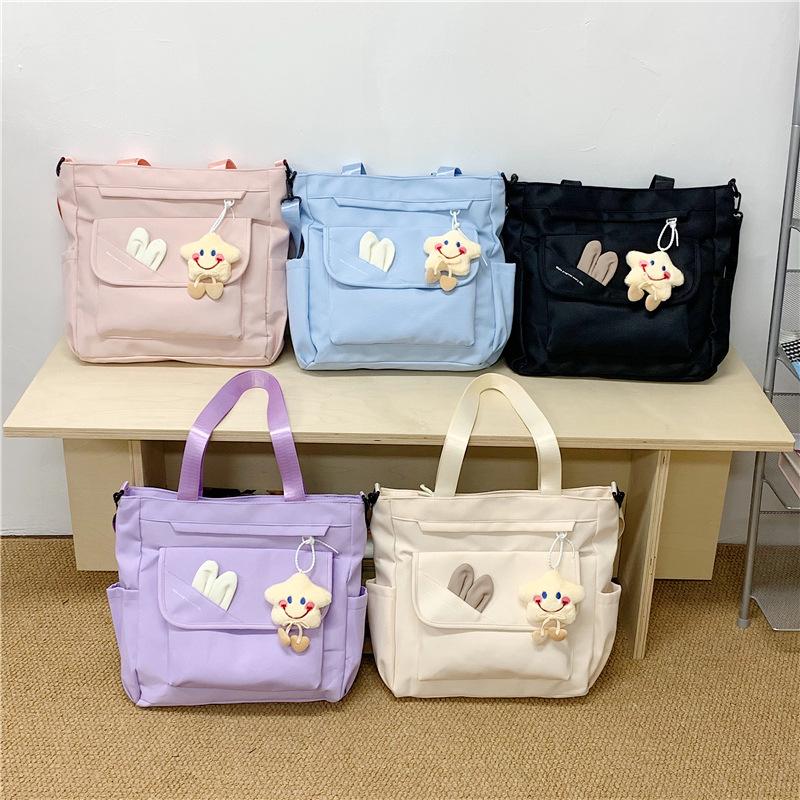 Stylish Large-Capacity School and Tutoring Crossbody Bag for Students