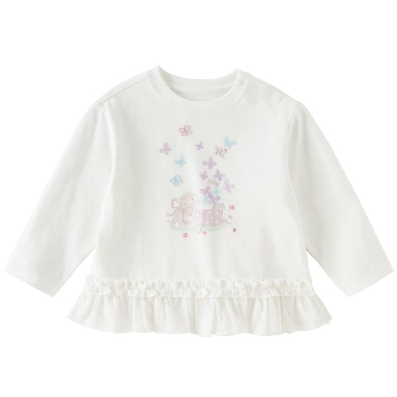 DAVE&BELLA Girls  Long Sleeve Cotton T-shirt 120cm