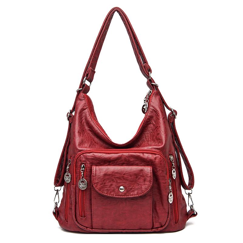 Deri Tote Çanta Kadın Büyük Kapasiteli Çanta Omuz Crossbody Çanta