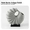 Vase mit rechteckiger Basis, modern, rund, matt für den Eingangsbereich