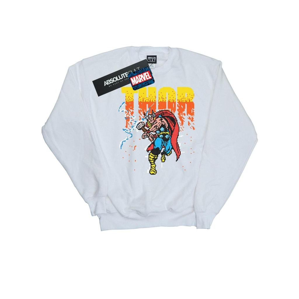 Marvel Mens Thor Pixelated Sweatshirt