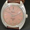 HAND-WINDING VINTAGE HMT KOHINOOR INDIAN MENS PINK COLOR DIAL WATCH A440994-4