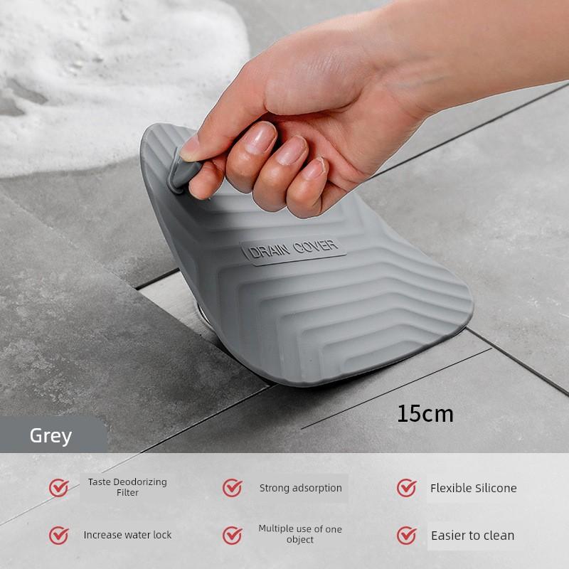 Silicone Mat Floor Drain Toilet Anti-Odor Deodorant Insect-Proof Sealing Cover Bathroom Sewer Deodorant Artifact Plug