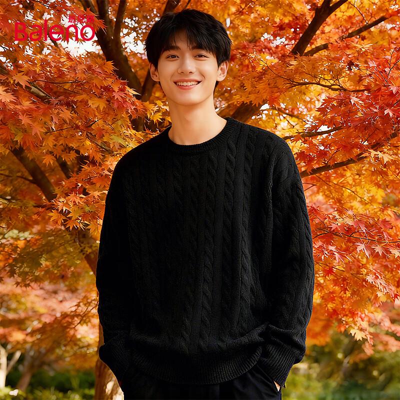 

Baleno Men s Solid Color Round Neck Sweater XL