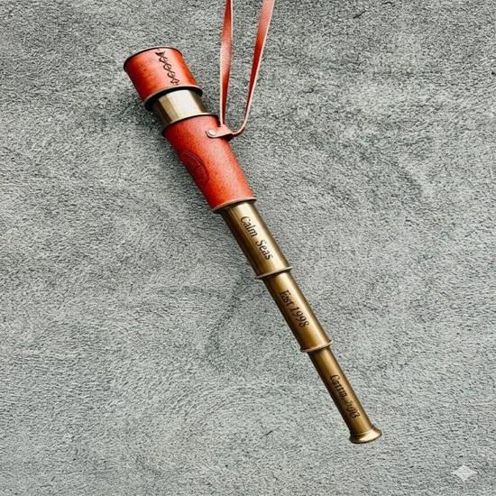 Brass Telescope with Leather Case Birthday, Anniversary Christmas Giftv