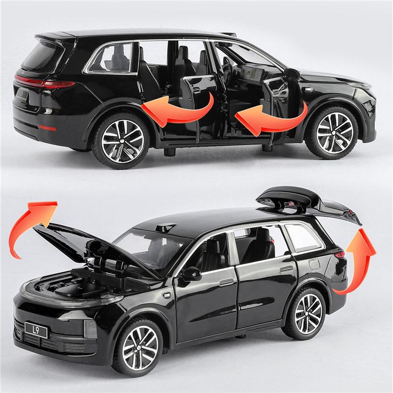 1:32 führendes IDEAL L9 2025 Legierung Elektroauto Modell Druckguss Metall Neue Energie Auto Modell Sound Licht Simulation Kinder Geschenk