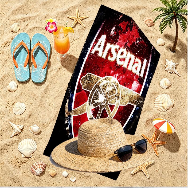 Football team.C Print Beach Towel, Versatile Lightweight Absorbent Beach Towel for Pool Surf Yoga Bathroom, Perfect Birthday Holiday Gift