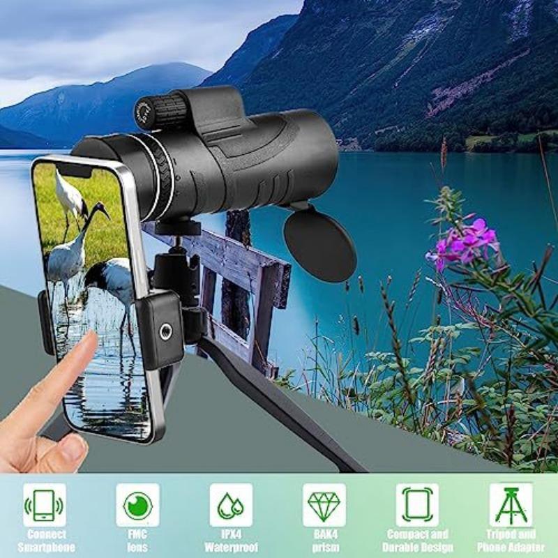 Manufacturers Sell New 12X50 Monocular Low-light Night Vision Outdoor Photography High-definition Mobile Phone Lens.