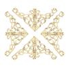 100pcs Antique Brass  White Gold Retro Box Edge Guard Metal Book Album Corner Trim  Table Edge