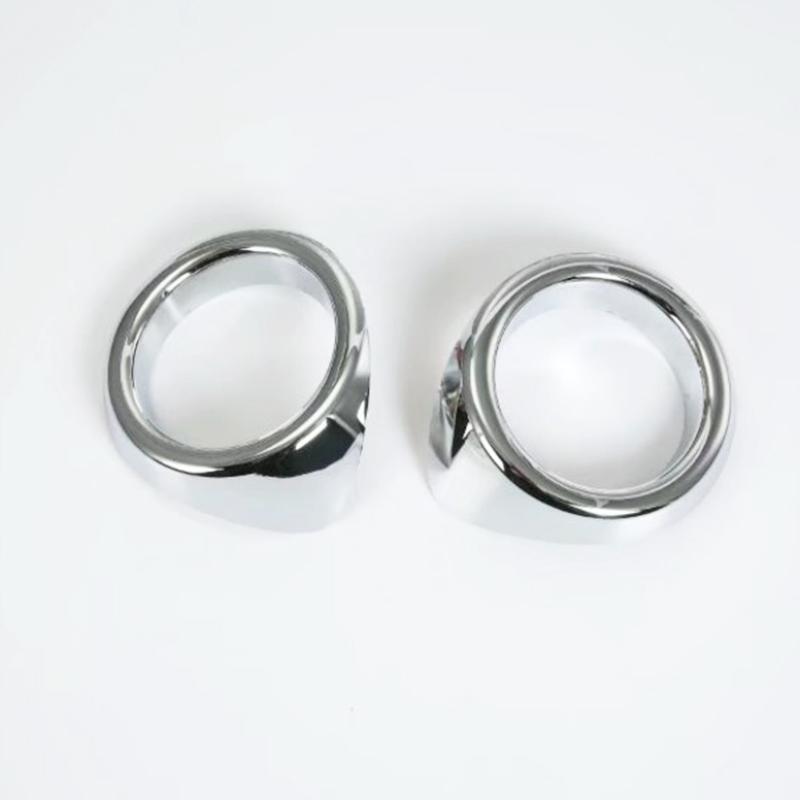 Car Styling For Subaru XV Crosstrek 2017 2018  ABS Chrome Front Fog Light Cover Trims Bezel Head Fog Lamp