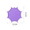 Suction Cup Base Slow Feeding Mat Spider Web Shape Cat Licking Plate  for Cats and Dogs