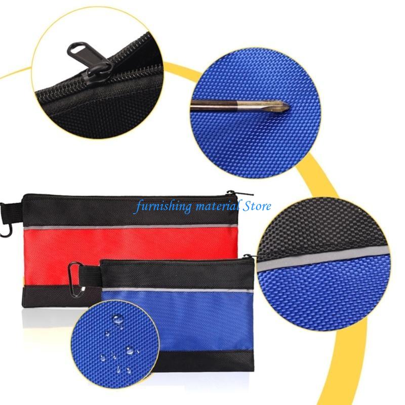 Y5GD Compact Oxford Fabric Tool Bag For Electricians Zippered Tool